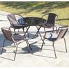 Silla de ratán para exterior, balcón, ocio, hierro, patio, exterior, exterior, jardín, respaldo, impermeable, mesa y silla de ratán, combinación