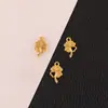 Colgante de Loto Chapado en Oro que Conserva el Color DIY Antiguo Tamaño Grande Pequeño Vaina de Loto Colgante Pulsera Pulsera Joyería Accesorios Pequeños
