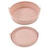 Molde Especial Redondo Plegable de Silicona para Hornear Olla de Silicona para Freidora de Aire Tapete Cuadrado para Hornear