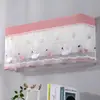 Cortina bloqueadora de viento para aire acondicionado para evitar el flujo de aire directo, cubierta protectora contra el polvo, decorativa, no es necesario retirarla cuando el aire acondicionado está encendido, cubierta colgante de unidad de cobertura completa, adecuada para Midea y Gree