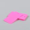 Etiquetas colgantes de PVC de colores personalizadas transparentes, esmeriladas, impermeables y resistentes al plegado, de múltiples especificaciones para ropa, en stock, imprimibles con logo