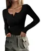 Malha Redonda de Manga Longa Slim Fit Europeia e Americana Transfronteiriça Amazon Mulheres Camisa Básica Estilo Hot Girl Europeu e Americano Top Versátil