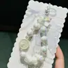 Llavero Colgante de Conejo de Acrílico Fresco Cadena de Teléfono Móvil con Cuentas de Colores Colgante de Mochila Regalo Decorativo Venta al por Mayor