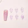 Decoraciones para Uñas Jellyfish de Color Mixto Luminoso con Purpurina Fina Transparente Hielo 3D DIY Resina Accesorios Pequeños Piezas de Decoración para Uñas