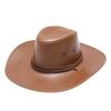 Sombrero de Vaquero Occidental para Hombre Primavera Otoño Verano Sombrero para el Sol Exterior Sombrero Británico Sombrero de Cuero Sombrero para el Sol de Escenario Protección Solar para la Playa
