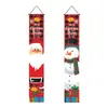 2026 Nuevo Pareado Navideño Fiesta Papá Noel Árbol de Navidad Decoración Colgante de Puerta Arreglo de Escena Bandera Colgante Exterior