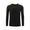 Camiseta de Manga Longa para Corrida Masculina 2021 Outono Nova Esportiva Corrida Gola Redonda Fitness Manga Longa Cor Sólida Suéter Masculino