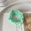 Diadema de Cabello con Falda de Colores Estilo Coreano, Banda para el Cabello Simple de Alta Elasticidad que No Daña el Cabello, Cuerda para el Cabello Duradera de Color Caramelo