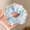 Scrunchie Jumbo de Satén Retro para Niñas, Lazo para el Cabello de Leopardo de Moda Resistente, Accesorio para el Cabello con Banda Elástica de Alta Elasticidad, Lazo para el Cabello con Sensación de Alta Gama