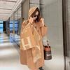Lenço de marca da moda para mulheres outono e inverno 2022 estilo coreano versátil dupla face tipo caxemira xale de alta qualidade para usar por cima lenço quente grosso