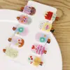 Grampo de Cabelo Infantil de Acrílico Versão Glitter Clip Lateral Desenho Animado Clip para Franja de Menina Grampo de Gato