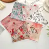Pañuelo de mano fino absorbente de sudor de 34 cm para mujer, estilo antiguo nostálgico, estilo retro, algodón puro, nuevo pañuelo de mano para secar el sudor estilo Chinoiserie