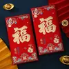 Envelopes vermelhos criativos para o Ano Novo Chinês, auspiciosos e sortudos, envelopes vermelhos universais de mil yuans, envelopes vermelhos foscos com glitter, direto da fábrica