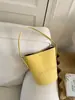 Bolso de Mujer Estilo Coreano Dopamina Ins Estilo Bolso Cubo Verano 2026 Nueva Moda Bolso de Hombro Simple Bolso Cruzado