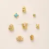 Jingde Jewelry Banhado a Cobre Ouro 24K Retenção Forte de Cor Contas Acessórios para Joias DIY Acessórios de Pulseira Semi-Acabados Fábrica Atacado