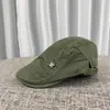 Gorra Beret Forward para Hombre Otoño e Invierno Moda Estilo Británico Tendencia Hombre Versión Coreana Sombrero de Sol de Invierno