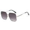 TY8809 Moda Estilo Coreano Gafas de Sol Cuadradas de Montura Grande Tendencia Personalizada Gafas Lisas Caperucita Roja Mismo Estilo Gafas de Sol