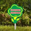 Señalización para el Cuidado de Flores y Plantas Señal para Flores y Plantas Señalización para Césped Pequeño Señal con Lema Civilizado Señal para el Enverdecimiento del Césped Guía Cálida