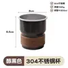 Envío directo transfronterizo Portacepillos de dientes Vaso para enjuague bucal Vaso de baño para dientes Pasta de dientes Taza para lavar Almacenamiento Madera de nogal