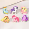 Broche Insígnia de Boneca Anime My Little Pony Desenho Animado Pônei Arco-Íris Liga Rara Presente de Aniversário Infantil
