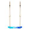 Columpio de pie para exteriores, deportes para niños, columpio interior, equipo de entrenamiento sensorial, escalera de cuerda colgante, juguete columpio