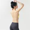 Sutiã Esportivo Costas Cruzadas Finas Bonito para Mulheres Costurado Push-up Regata Yoga Roupa Externa Sutiã Fitness Fino