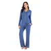2026 Primavera, Otoño, Invierno Ropa de Casa Nueva Ropa para Mujer Europea y Americana Conjunto de Cárdigan de Manga Larga y Pantalones Largos Pijama Venta al por Mayor Invierno Transfronterizo