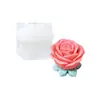 Molde de Silicona para Vela con Aroma a Rosa, Adornos Pequeños de Yeso, Decoraciones de Lujo para el Hogar, Molde para Hacer Jabón Artesanal