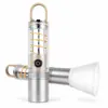 Lanterna multifuncional de alto brilho com fonte de luz dupla e gancho, iluminação recarregável, luz ambiente de acampamento com filamento de tungstênio e zoom