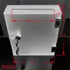 Caja de Opiniones Transparente Frosted de Acrílico con Cerradura Ultradelgada Montada en Pared Caja para Billetes Pequeña Caja para Billetes de Desecho Caja para Documentos de Reciclaje