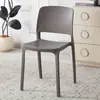 Taburete moderno minimalista de estilo nórdico con respaldo, silla de comedor de plástico para ocio para uso doméstico, silla con respaldo engrosado de grado comercial