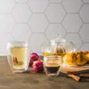 Conjunto com 2 Copos de Café de Parede Dupla em Vidro Borossilicato Moderno 100ml - Lyor