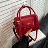 Bolso, Bolso, Bolso Cruzado, Moda Otoñal de Alta Gama para Mujer Textura Bolso Cuadrado Pequeño de un Solo Hombro Retro