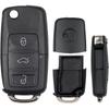 Adequado para Carcaça de Chave Dobrável Sub-Máquina Volkswagen B5 Passat Lavida Bora Sagitar Tiguan Carcaça de Chave