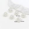 Oro Real de 18k DIY Bola de Flores con Cuentas Cuerda de Mano Accesorios con Cuentas Accesorios Colgante Pulsera Collar C45