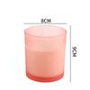 Vaso de vidrio de color spot para velas de aromaterapia DIY esmerilado a mano, vaso de aromaterapia con tapa, puede tener una variedad de LOGOTIPO serigrafiado