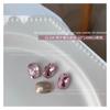 Accesorios populares para uñas Diamante K9 puntiagudo polvo flor de cerezo rosa súper brillante corazón torcido huevo de paloma rectangular diamante para pegar en uñas al por mayor