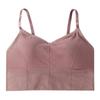 646 top de tubo grande en forma de U con espalda envolvente Kaka chaleco de mujer sin aro de acero sujetador para dormir ropa interior deportiva para mujer