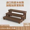 Estante para Flores de Balcón de Madera Maciza para Exteriores, Estantería de Almacenamiento de Jardín de Múltiples Niveles, Soporte de Flores para Suculentas de Pie, Interior de Múltiples Capas
