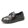 Stock Disponible Zapatos de Primavera y Otoño para Madres, Zapatos de Suela Blanda de un Solo Color, Zapatos para Mujeres de Mediana Edad y Mayores, Zapatos de Cuero para Personas de Mediana Edad y Mayores, Ligeros, Antideslizantes, Diseño Floral