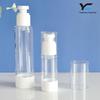 Em estoque 15ml 30ml 50ml 80ml 100ml embalagem de imprensa viagem plástico Loção Spray garrafa de vácuo
