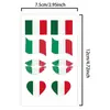 Adesivos de Tatuagem à Prova d'Água com Tema Italiano Transfronteiriços Fáceis de Aplicar Adesivos de Maquiagem para Atmosfera de Torcida Roupa Personalizada