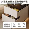 Mesita de Noche Dormitorio Hogar Almacenamiento Gabinete Integrado Habitación de Alquiler 2026 Modelo Nuevo Mesita de Noche Baja Estante Pequeño