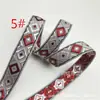 Fita de Diamante 1,3cm Fita Jacquard Quadrada Brilhante Estilo Étnico Roupas Penduradas DIY Roupas de Boneca Vintage