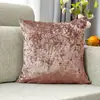 Funda de Almohada Amazon Ice Velvet Europea Lisa Flor Podrida Alto Gama Suave Brillante Cojín de Sofá Sudeste Asiático Transfronterizo
