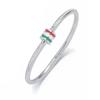 Pulsera de moda transfronteriza pulsera de joyería para mujer pulsera acero inoxidable con taladro hueco hebilla de acero titanio joyería simple coreana
