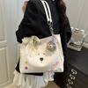 Bolsa Feminina com Tema de Cachorro 2026 Nova Moda Tendência Bolsa de Grande Capacidade Estilosa para o Dia a Dia Versátil Bolsa de Ombro Tote