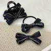 Pinza para el Cabello de Mezclilla con Lazo Estilo Coreano, Pasador Retro de Moda, Pinza para Cola de Caballo, Goma para el Cabello Versátil y Elegante, Pinza de Pato