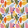 Tela de Algodón Puro 40S Estampado Digital Patrón de Burbujas Abstractas Coloridas Tela para Ropa de Mujer y Niño Vestido Cheongsam Camisa en Stock
