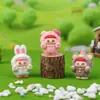 Caja Sorpresa de Animalitos Lindos, Mini Figuras para Aliviar el Estrés para Decoración de Coche y Escritorio, Muñecas de Resina Artesanales para el Uso Diario de las Niñas